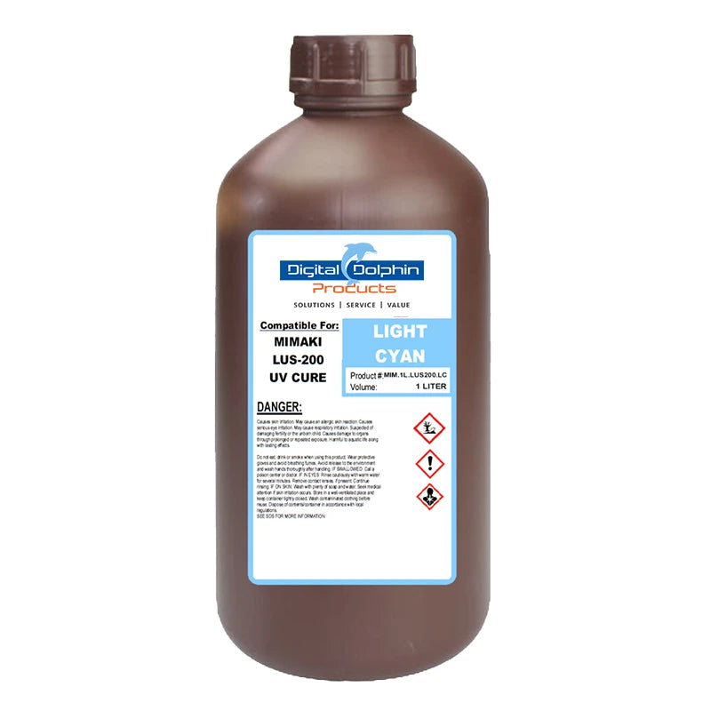 Digital Dolphin Products Compatible Replacement Ink Cartridges for Mimaki LUS-200, 1,000 mL