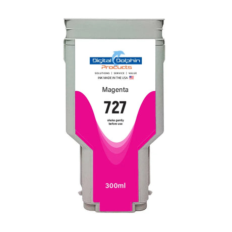 Digital Dolphin Products Compatible Replacement Ink Cartridge for HP 727, 300 mL