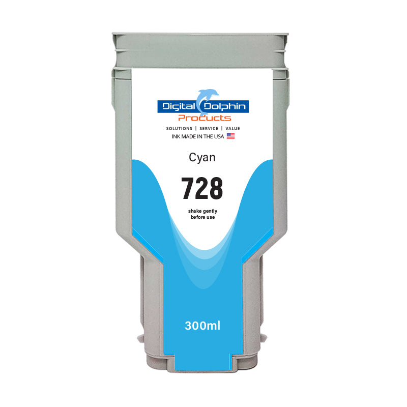 Digital Dolphin Products Compatible Replacement Ink Cartridge for HP 728, 300 mL