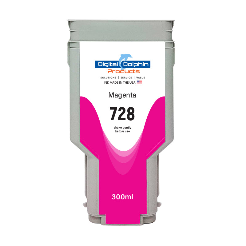Digital Dolphin Products Compatible Replacement Ink Cartridge for HP 728, 300 mL