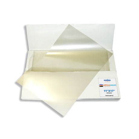 MediaWave Screen Print Film 8.5"x11, 11"X17", 13"x19" Sheet Options