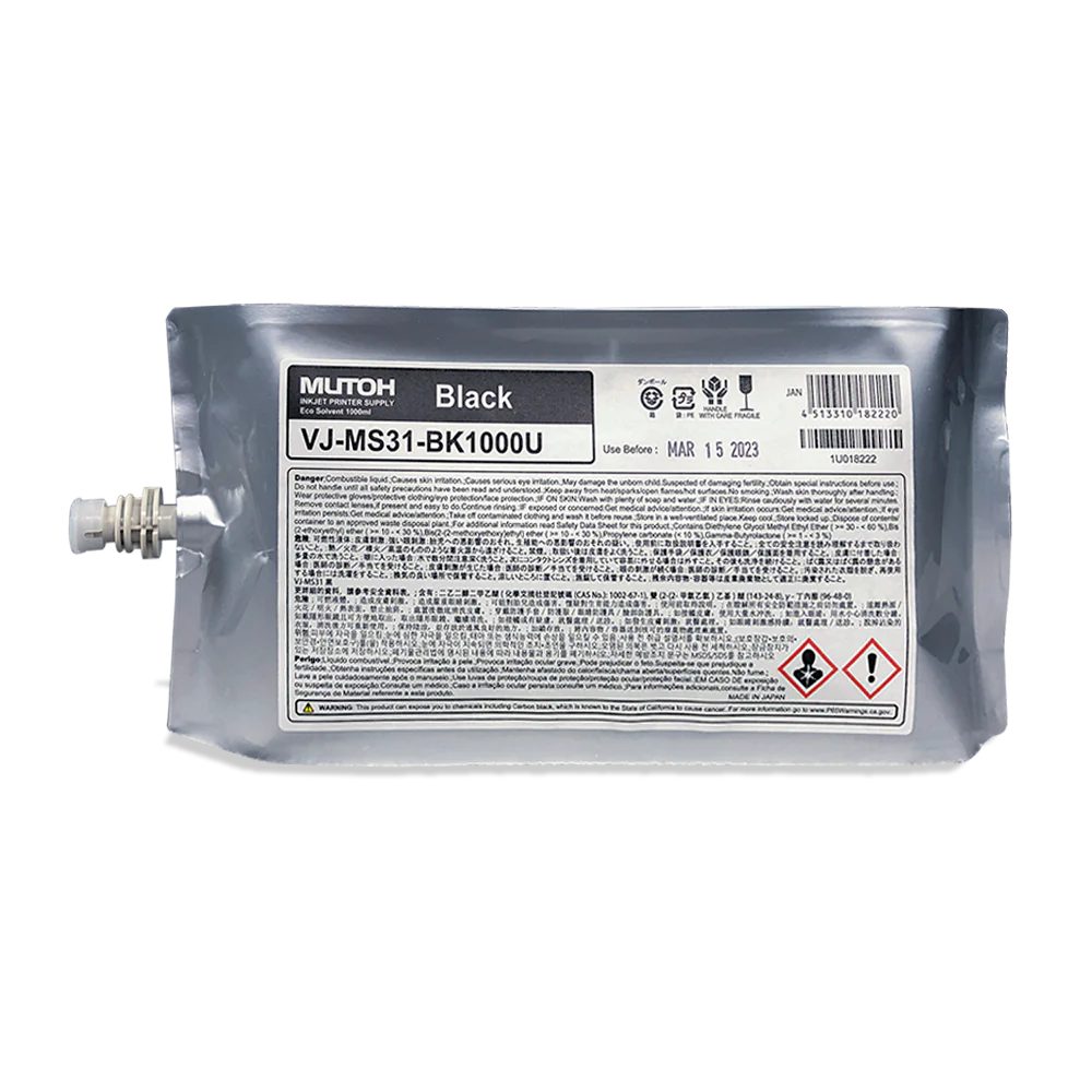 Digital Dolphin Products Compatible Replacement Ink Cartridge for Mutoh VJ-MS31  220 mL - 1000 mL