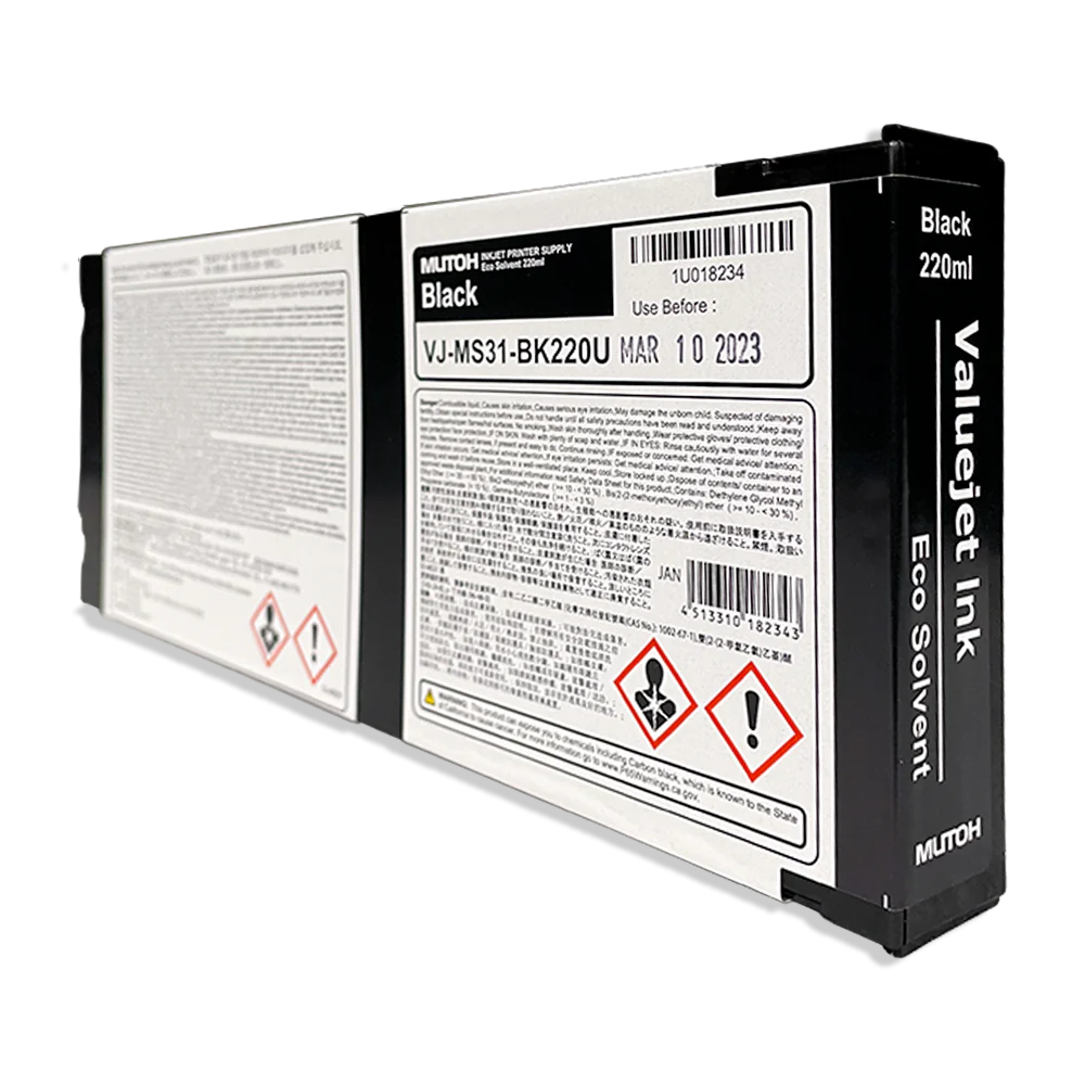 Digital Dolphin Products Compatible Replacement Ink Cartridge for Mutoh VJ-MS31  220 mL - 1000 mL