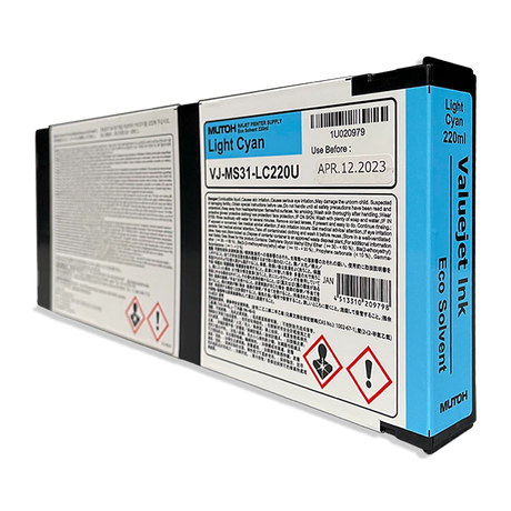 Digital Dolphin Products Compatible Replacement Ink Cartridge for Mutoh VJ-MS31  220 mL - 1000 mL