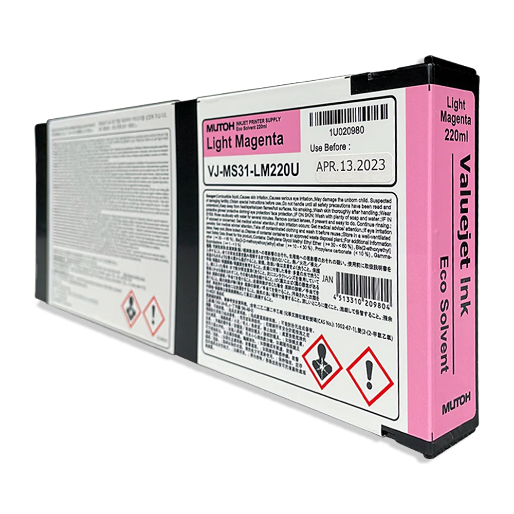 Digital Dolphin Products Compatible Replacement Ink Cartridge for Mutoh VJ-MS31  220 mL - 1000 mL