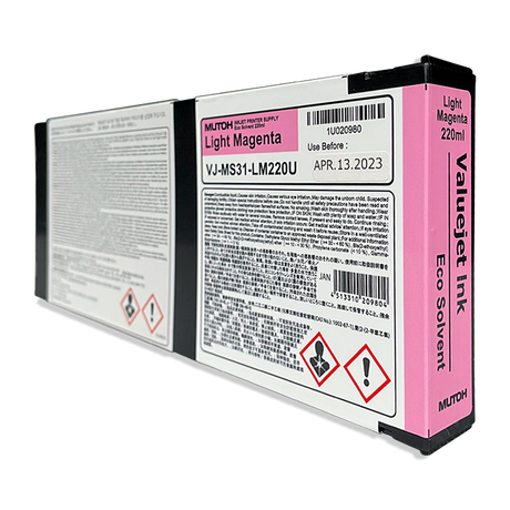 Digital Dolphin Products Compatible Replacement Ink Cartridge for Mutoh VJ-MS31  220 mL - 1000 mL