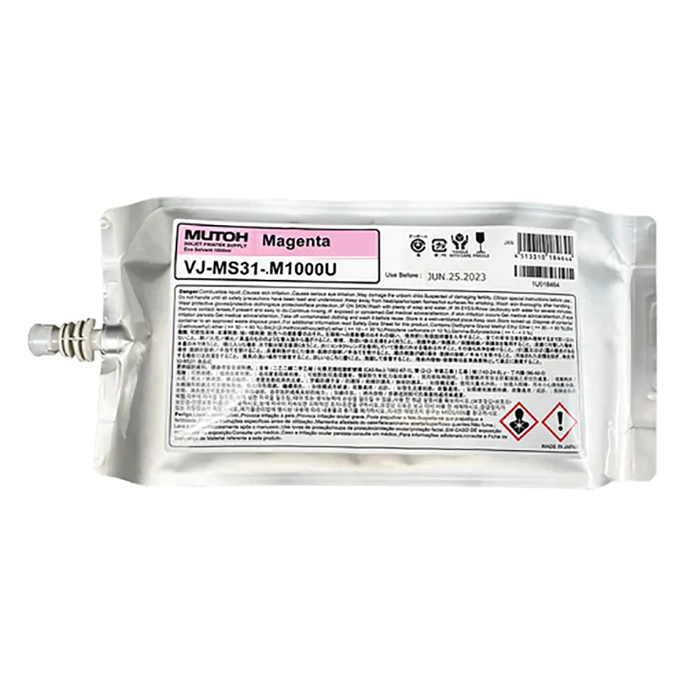 Digital Dolphin Products Compatible Replacement Ink Cartridge for Mutoh VJ-MS31  220 mL - 1000 mL
