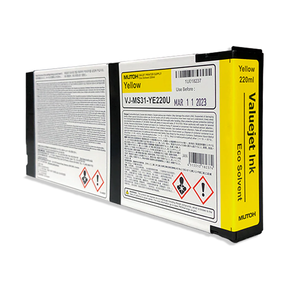 Digital Dolphin Products Compatible Replacement Ink Cartridge for Mutoh VJ-MS31  220 mL - 1000 mL