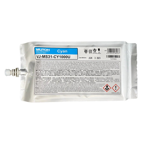 Digital Dolphin Products Compatible Replacement Ink Cartridge for Mutoh VJ-MS31  220 mL - 1000 mL