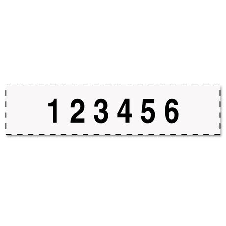 Professional Self-Inking Numberer, Six Bands/Digits, Type Size: 1 1/2, Black