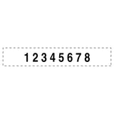 Professional Self-Inking Numberer, Eight Bands/Digits, Type Size: 2, Black