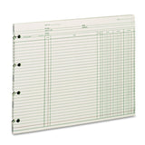 Accounting Sheets, 9.25 x 11.88, Green, Loose Sheet, 100/Pack