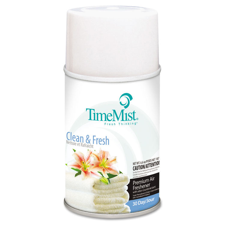 Premium Metered Air Freshener Refill, Clean N Fresh, 7.1 oz Aerosol Spray