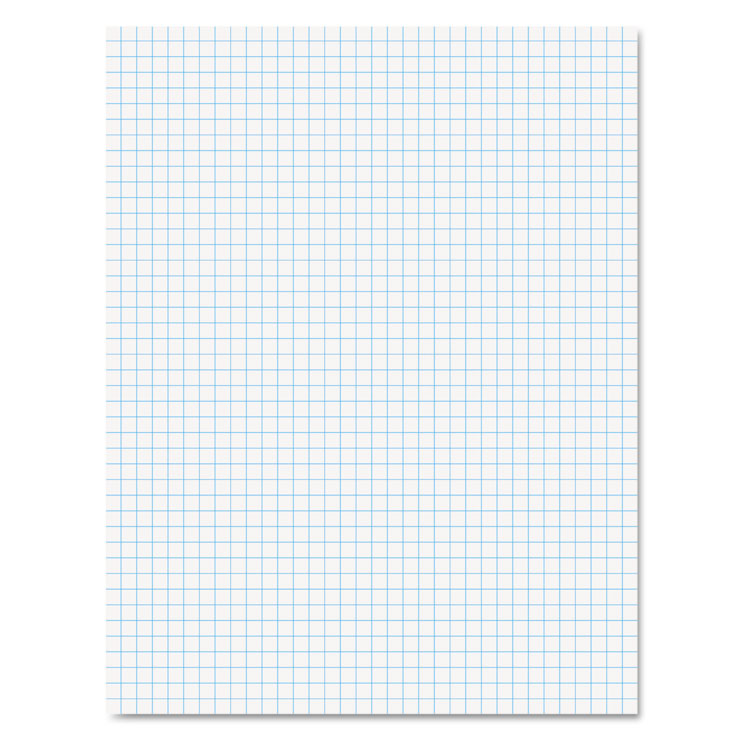 Quadrille Pads, Quadrille Rule (4 sq/in), 50 White (Heavyweight 20 lb Bond) 8.5 x 11 Sheets