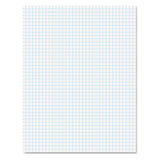 Quadrille Pads, Quadrille Rule (4 sq/in), 50 White (Heavyweight 20 lb Bond) 8.5 x 11 Sheets