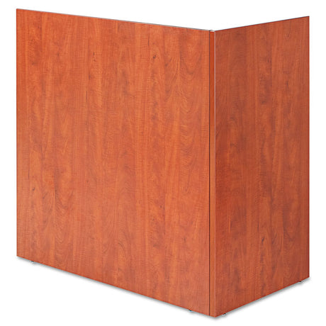 Alera Valencia Reversible Reception Return, 44.13w x 23.63d x 41.5h, Medium Cherry