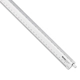 Adjustable Triangular Scale Aluminum Engineers Ruler, 12", Long, Silver