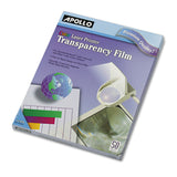 Color Laser Transparency Film, 8.5 x 11, 50/Box