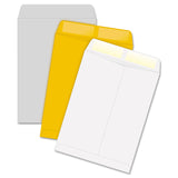 Catalog Envelope, 28 lb Bond Weight Kraft, #10 1/2, Square Flap, Gummed Closure, 9 x 12, Brown Kraft, 100/Box