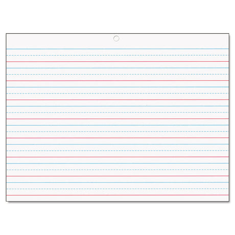 Multi-Sensory Handwriting Tablet, 5/8" Long Rule, 8 x 10.5, 40/Pad