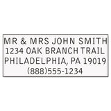 Printy Do It Yourself Self-Inking Message Stamp, 0.75" x 1.88", Black
