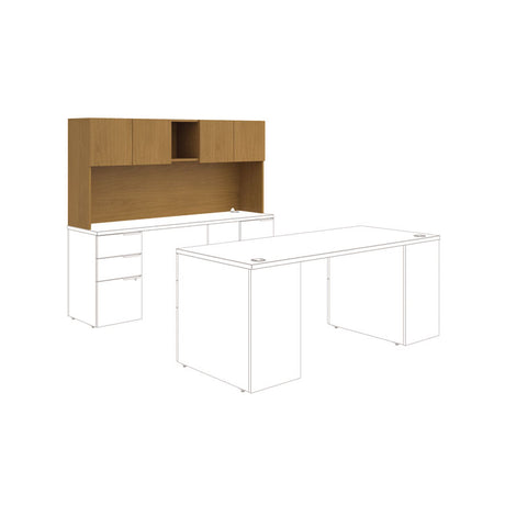 Voi Stack-On Storage Unit, 72w x 14.25d x 35h, Harvest