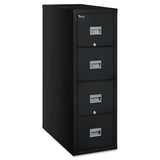 Patriot by FireKing Insulated Fire File, 1-Hour Fire Protection, 4 Legal-Size File Drawers, Black, 20.75" x 31.63" x 52.75"