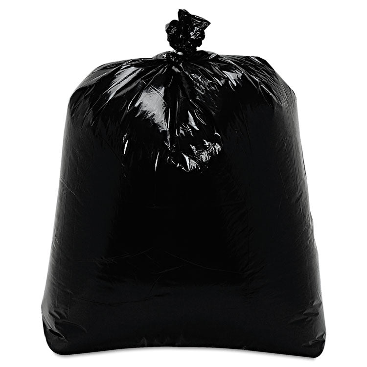 Low-Density Can Liners, 16 gal, 0.7 mil, 24  x 32 , Black, Flat Pack, 500/Carton