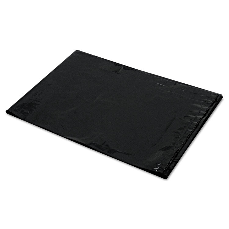 Low-Density Can Liners, 60 gal, 1.6 mil, 22  x 58 , Black, Flat Pack, 100/Carton