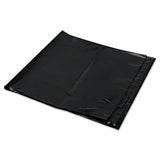 Low-Density Can Liners, 56 gal, 1.6 mil, 43  x 47 , Black, Flat Pack, 100/Carton