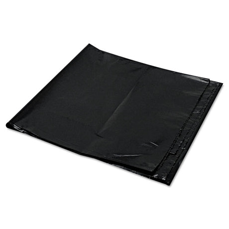 Low-Density Can Liners, 56 gal, 1.6 mil, 43  x 47 , Black, Flat Pack, 100/Carton