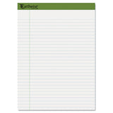 Earthwise by Ampad Recycled Writing Pad, Wide/Legal Rule, Politex Sand Headband, 40 White 8.5 x 11.75 Sheets, 4/Pack