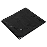 Low-Density Can Liners, 16 gal, 0.7 mil, 24  x 32 , Black, Flat Pack, 500/Carton