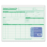 Employee s Record File Folder, Straight Tabs, Letter Size, Index Stock, Green, 20/Pack