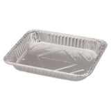 Aluminum Steam Table Pans, Half-Size Shallow, 1.69  Deep, 10.38 x 12.75, 100/Carton