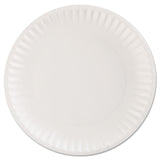 Paper Plates, 9" dia, White, 100/Pack, 12 Packs/Carton