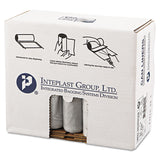 Low-Density Commercial Can Liners, 30 gal, 0.58 mil, 30  x 36 , Clear, Interleaved Roll, 25 Bags/Roll, 10 Rolls/Carton