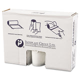 High-Density Commercial Can Liner Value Pack, 45 gal, 12 mic, 40  x 46 , Clear, Interleaved Roll, 25 Bags/Roll, 10 Rolls/CT