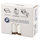 Low-Density Commercial Can Liners, 30 gal, 0.7 mil, 30  x 36 , White, Interleaved Roll, 25 Bags/Roll, 8 Rolls/Carton