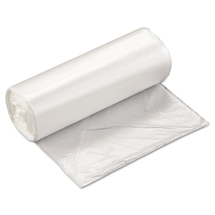 High-Density Commercial Can Liners, 16 gal, 5 mic, 24  x 33 , Natural, Perforated Roll, 50 Bags/Roll, 20 Rolls/Carton