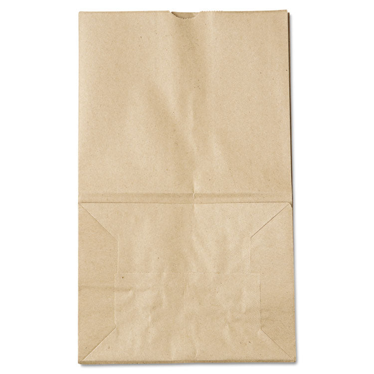 Grocery Paper Bags, 40 lb Capacity, #20 Squat, 8.25  x 5.94  x 13.38 , Kraft, 500 Bags
