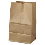 Grocery Paper Bags, 40 lb Capacity, #20 Squat, 8.25  x 5.94  x 13.38 , Kraft, 500 Bags