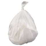 High-Density Commercial Can Liners, 45 gal, 17 mic, 40  x 48 , Clear, Interleaved Roll, 25 Bags/Roll, 10 Rolls/Carton