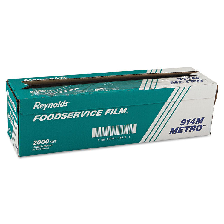 Metro Light-Duty PVC Film Roll with Cutter Box, 18  x 2,000 ft, Clear