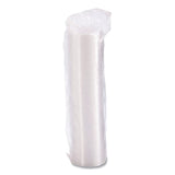 Non-Vented Cup Lids. Fits 10 oz to 14 oz Foam Cups, 6 oz to 8 oz Food Containers, 6 oz Bowls; Clear, 1,000/Carton