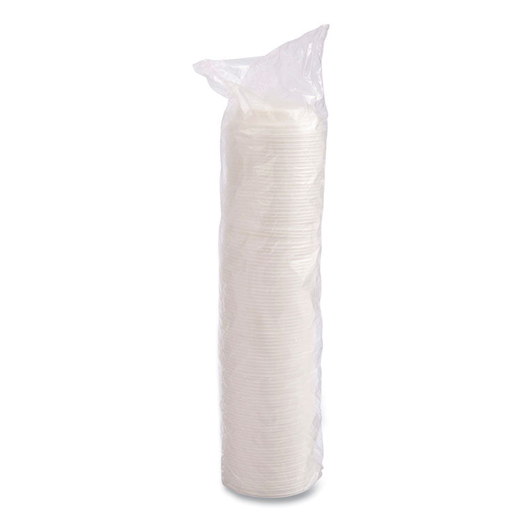 Cappuccino Dome Sipper Lids, Fits 12 oz, White, 1,000/Carton