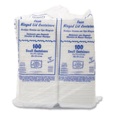 Foam Hinged Lid Containers, 7.5 x 8 x 2.2, White, 200/Carton