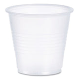 High-Impact Polystyrene Cold Cups, 3.5 oz, Translucent, 100 Cups/Sleeve, 25 Sleeves/Carton
