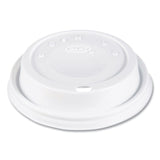 Cappuccino Dome Sipper Lids, Fits 12 oz, White, 1,000/Carton