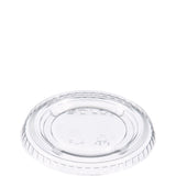 Portion/Souffle Cup Lids, Fits 3.25 oz to 9 oz Cups, Clear, 125/Pack, 20 Packs/Carton